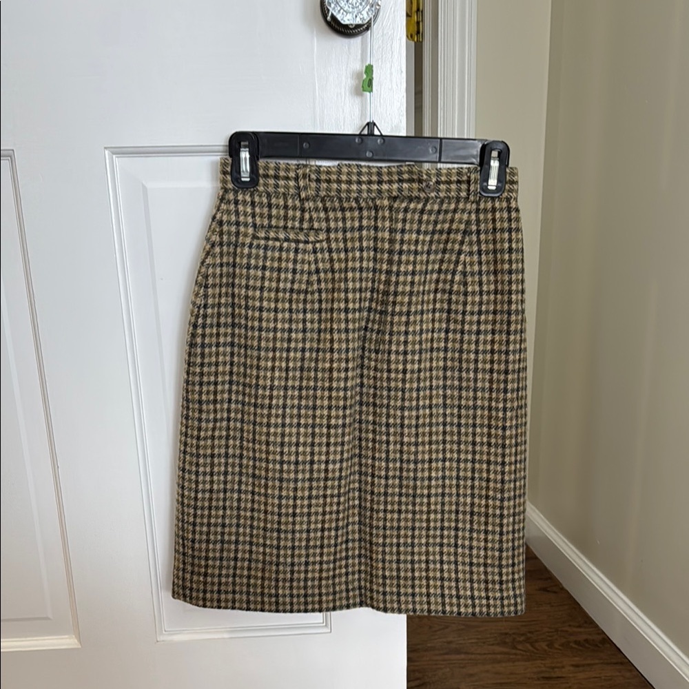 Lauren Ralph Lauren Brown and Tan Pencil Skirt